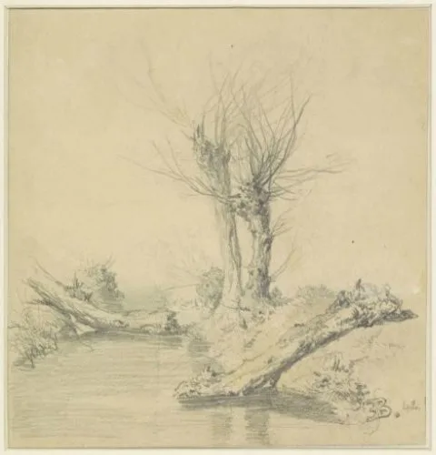 Eugène De Block, Knotwilgen aan een water
