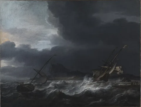 Jan Theunisz Blanckerhoff, Gale off Rocky Coast