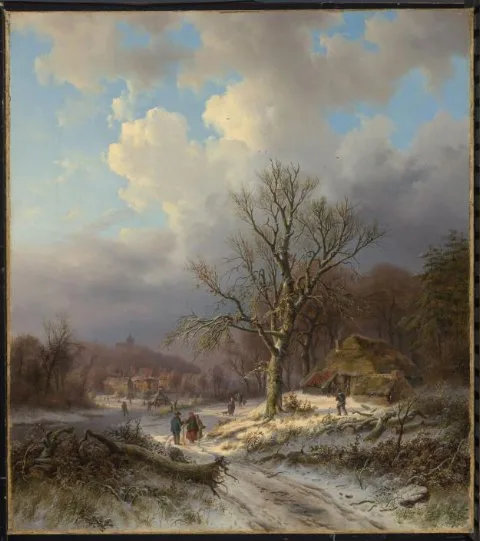 Alexander Joseph Daiwaille, Snow Landscape