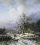 Alexander Joseph Daiwaille, Snow landscape