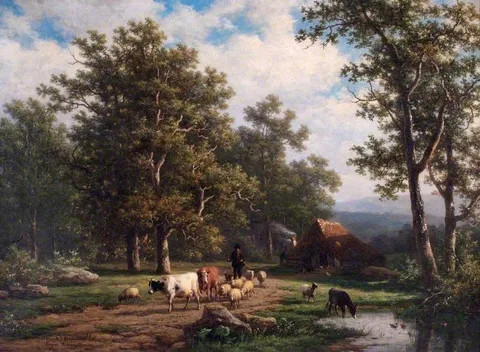 Alexander Joseph Daiwaille, A Landscape