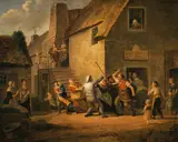 Alexander Carse, A Brawl outside an Ale House