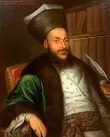 Anton Chladek, Portrait of Romanian poet Alecu Văcărescu