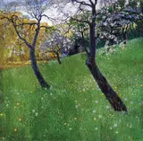 Hugo Baar, An orchard in springtime