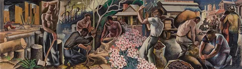Xavier Gonzalez, Tung Oil Industry (Study for Covington, Louisiana Post Office Mural)