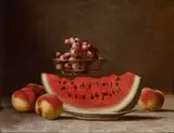 Barton S. Hays, Still Life with Watermelon