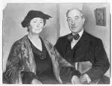 Giovanni Costetti, Portrait of Jeanne Henriette Hijmans (1873-1941) and Willem Vogelsang (1875-1954)