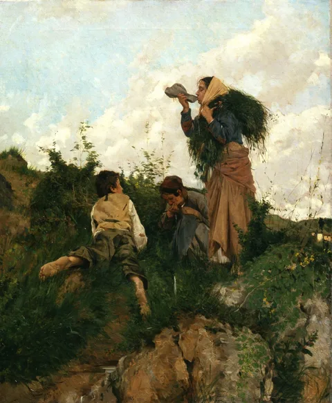 Niccolò Cannicci, Thirst in the fields (peasant family)