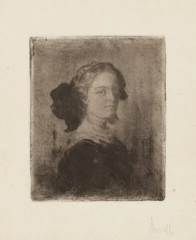 Domenico Morelli, A Young Woman with a Bow in Her Hair