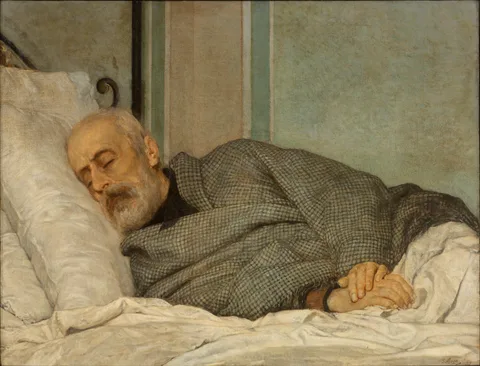 Silvestro Lega, The Dying Mazzini (Mazzini morente)