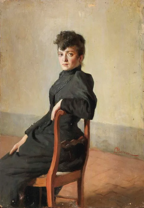 Odoardo Borrani, Portrait of Edith Marion Story