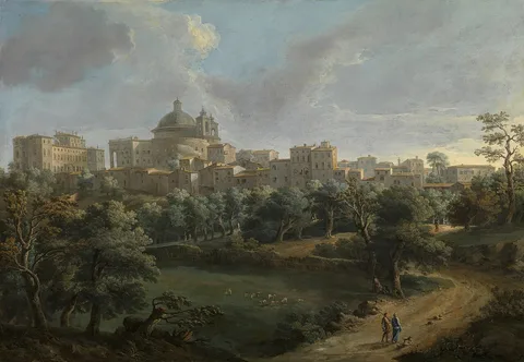 Paolo Anesi, View of Ariccia