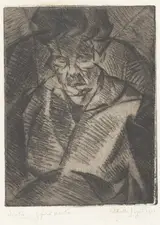 Achille Lega, Sintesi di figura seduta (Synthesis of a Seated Figure)