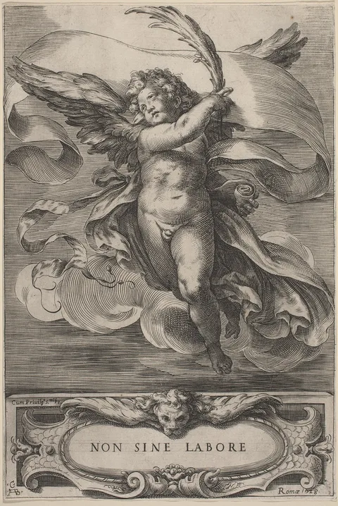 Cherubino Alberti, An Allegorical Figure: Non sine labore