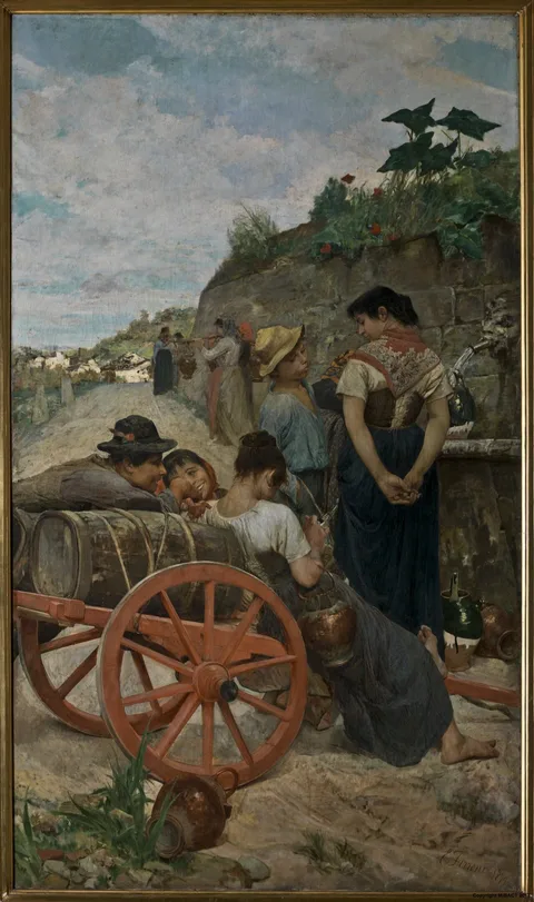Egisto Ferroni, At the fountain
