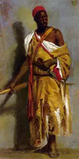 Stefano Ussi, A Moroccan Guard