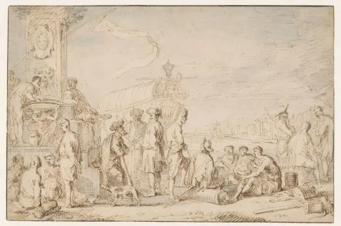 Cornelis de Wael, Oosterse zeehaven