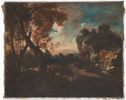 Alessio de Marchis, Landscape with a Cliff