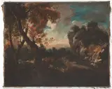 Alessio de Marchis, Landscape with a Cliff