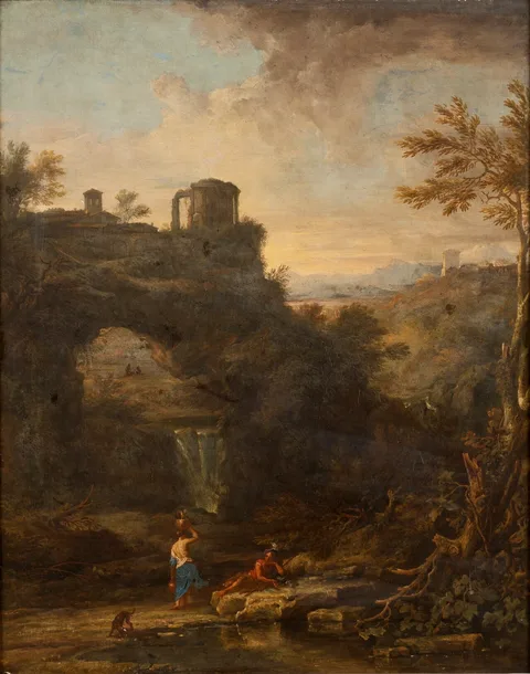 Alessio de Marchis, Landscape with a Tholos