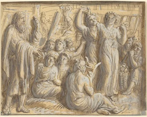 Luigi Ademollo, Noah's Warning about the Coming Flood Goes Unheeded