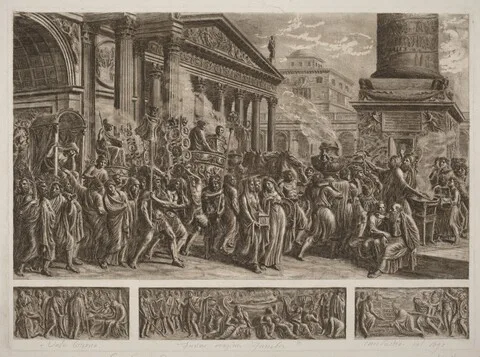 Luigi Ademollo, The Ashes of Trajan Carried in a Triumphal Procession