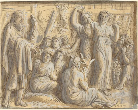 Luigi Ademollo, Noah's Warning about the Coming Flood Goes Unheeded
