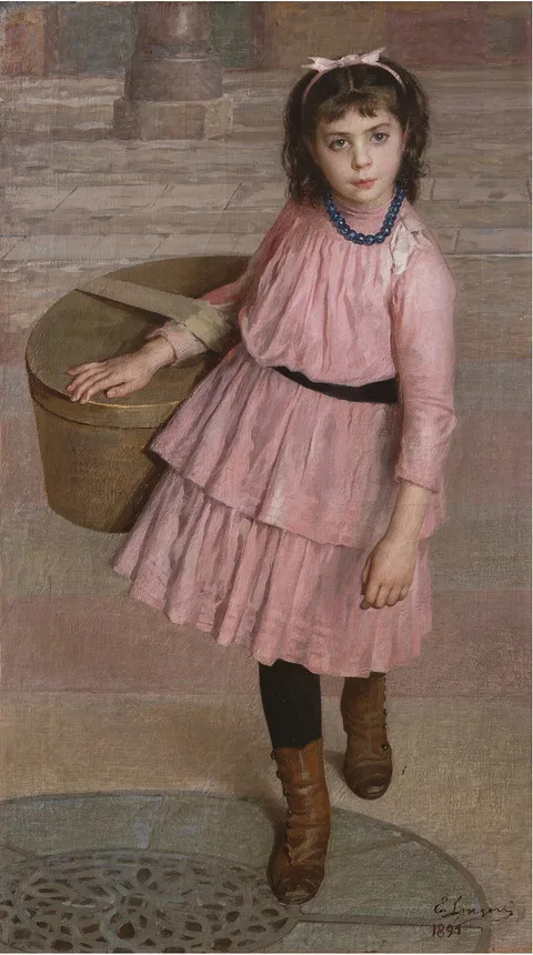 Emilio Longoni, The Apprentice Seamstress