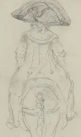 Dominique Vivant Denon, A Horseman Wearing a Grande Cockade [verso]