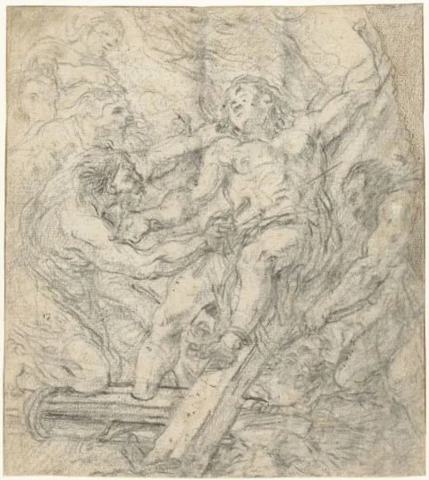 Mattia Preti, Marteling van een heilige