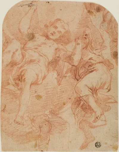 Mattia Preti, Study of Two Angels