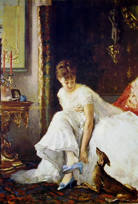 Vito D'Ancona, Lady in white