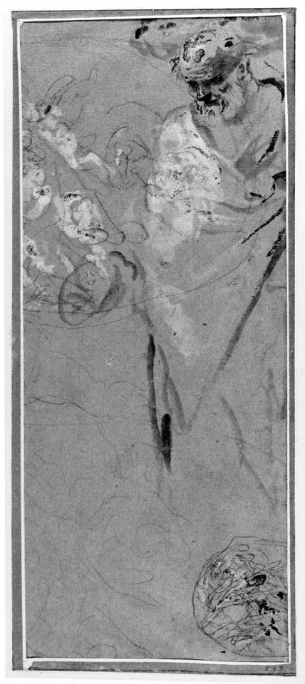 Giacinto Brandi, Fragment of standing old man