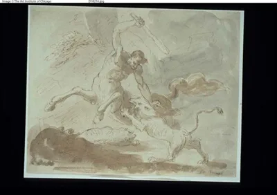 Giacinto Brandi, Centaur Fighting with Lion