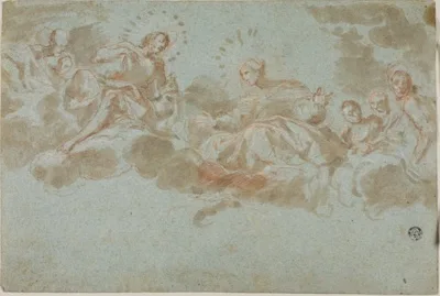 Giacinto Brandi, Christ and the Virgin in Glory