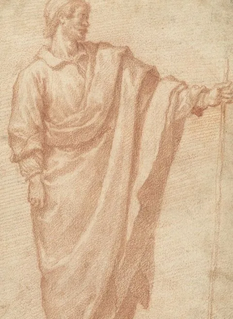 Matteo Rosselli, Studie van een gedrapeerde figuur