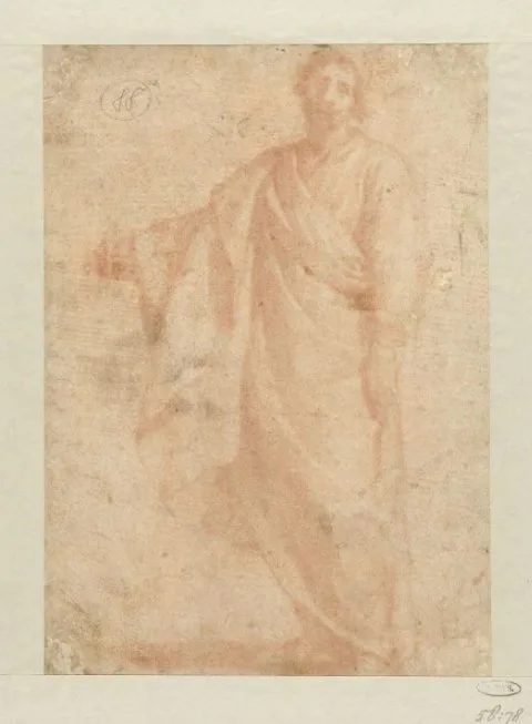 Matteo Rosselli, Staande figuur met uitgestrekte rechterarm