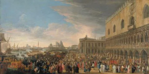 Luca Carlevarijs, The Entry of the French Ambassador into Venice in 1706