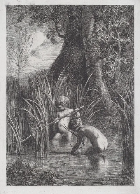 Antonio Fontanesi, Fishing [La pesca]