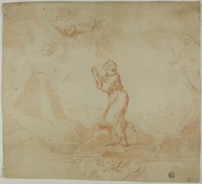 Donato Creti, Woman in Ecstasy, and Putti