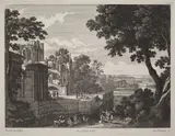 Gabriel Pérelle, Large Landscape with a Ruined Abbey