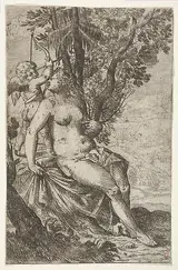 Odoardo Fialetti, Cupid prepares to shoot an arrow as Venus looks over her right shoulder, from "Sport of Love" (Scherzi d'amore)