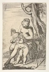 Odoardo Fialetti, Venus tying a blindfold over Cupid's eyes, from "Sport of Love" (Scherzi d'amore)