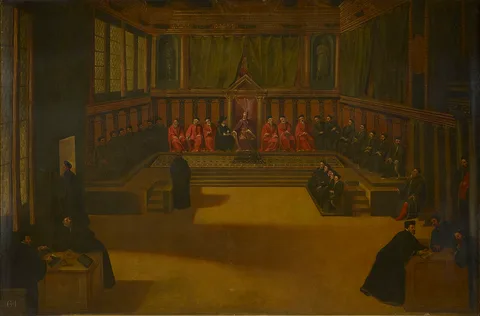 Odoardo Fialetti, Doge Leonardo Donato Giving Audience to Sir Henry Wotton