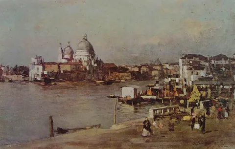 Bartolomeo Bezzi, The 'Basilica of Saint Mary of Health' in Venice, Italy