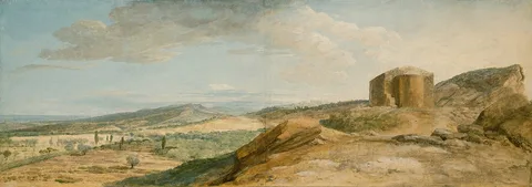 Jean-Pierre Houël, View of the Ruins of the Temple of Ceres in the Valley of Agrigento