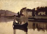 Giuseppe Abbati, The Arno river near Casaccia