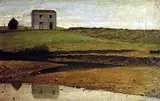 Giuseppe Abbati, House at the River