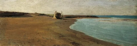 Giuseppe Abbati, Beach at Caletta