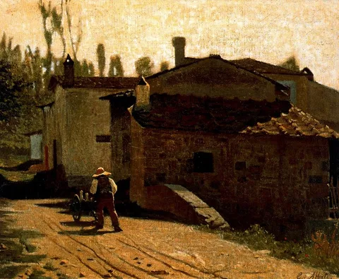 Giuseppe Abbati, The milkman of Piagentina